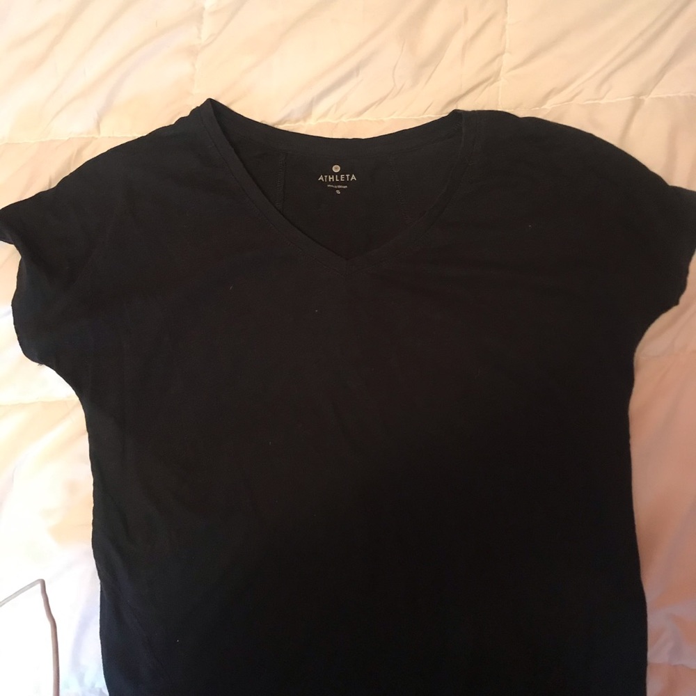 Women’s S Athleta T-Shirt, Navy Blue